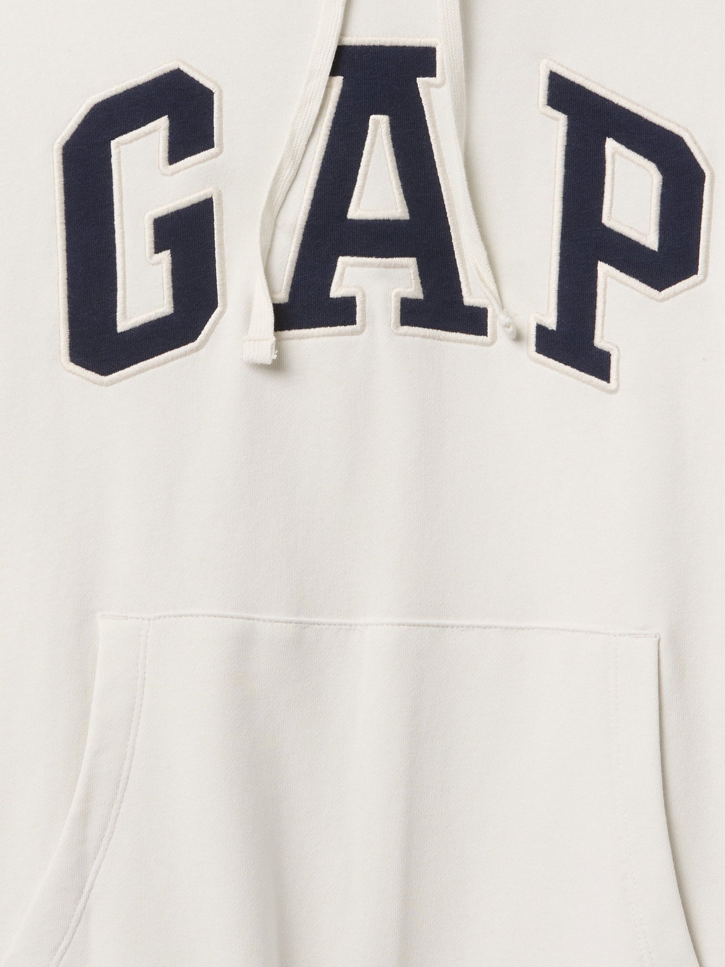 Beyaz Gap Logo Fransız Havlu Kumaş Sweatshirt