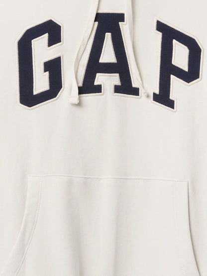 Beyaz Gap Logo Fransız Havlu Kumaş Sweatshirt