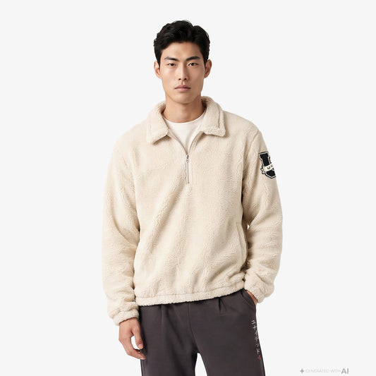 Unıted4 Regular Fit Erkek Krem Sweatshirt