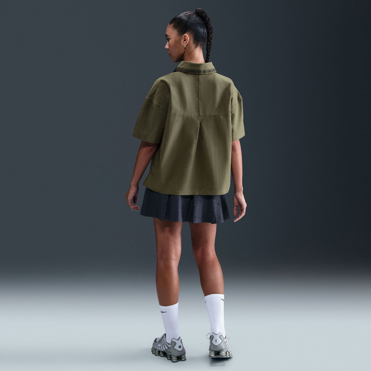 Nike Naomi Osaka Oversized Fit Kadın Yeşil Gömlek
