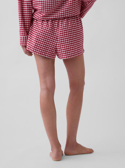 Kırmızı Softest Flannel Boxer Şort Pijama Altı