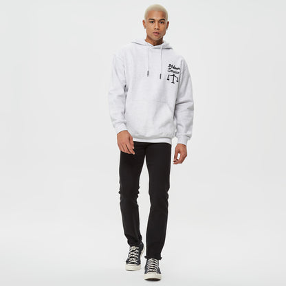 Market Smiley Mosaic Erkek Beyaz Hoodie