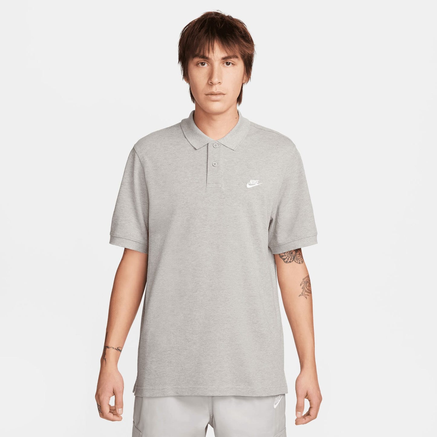 Nike Club Pique Erkek Gri Polo