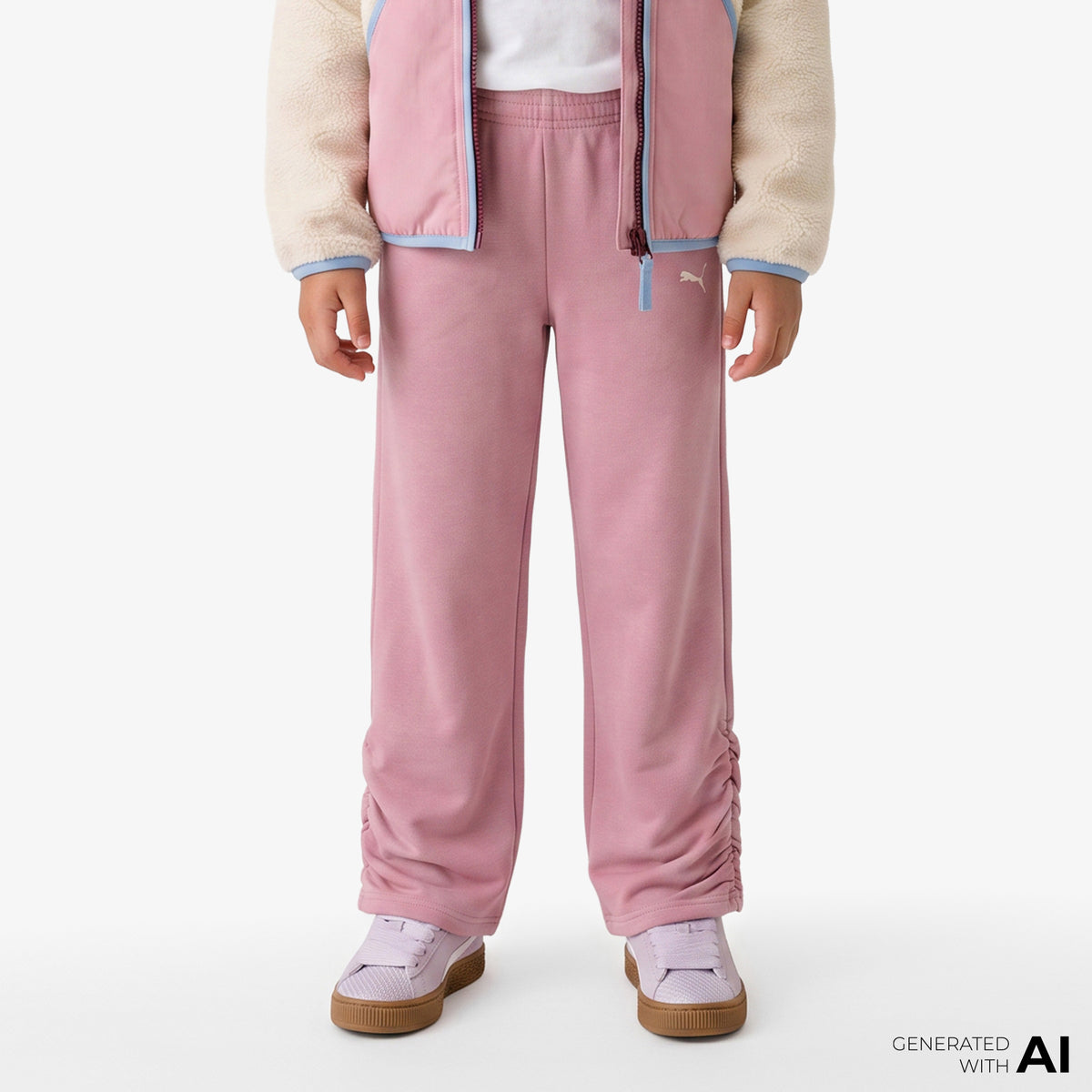 Puma Bowtique Crew Çocuk Pembe Eşofman Altı