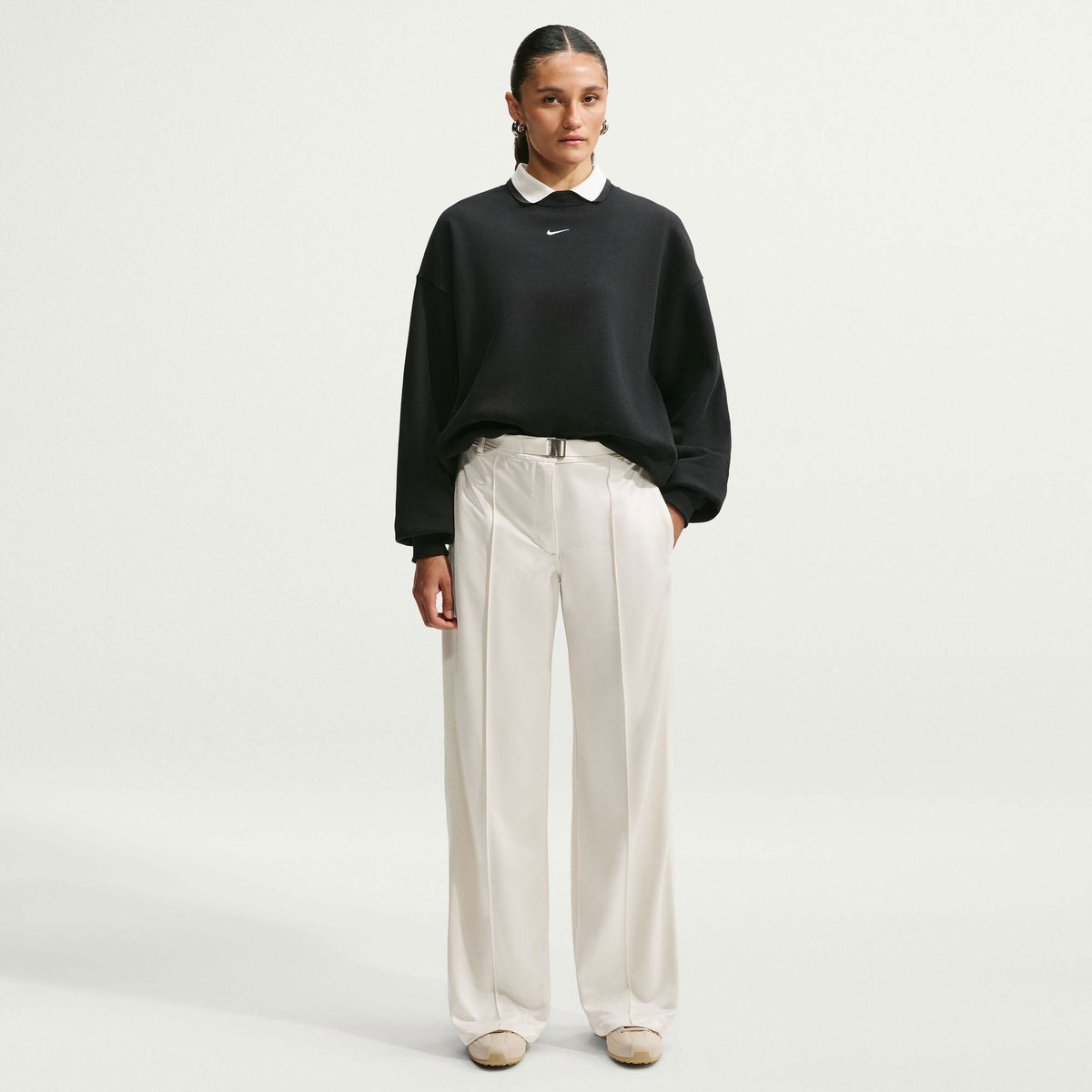 Nike Studio Fleece Kadın Siyah Sweatshirt
