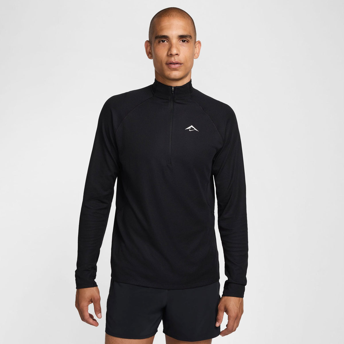Nike Dri-fit Trail Midlayer Erkek Siyah Koşu Üstü
