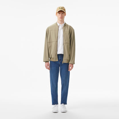 Lacoste Erkek Hakim Yaka Açık Kahverengi Bomber Ceket