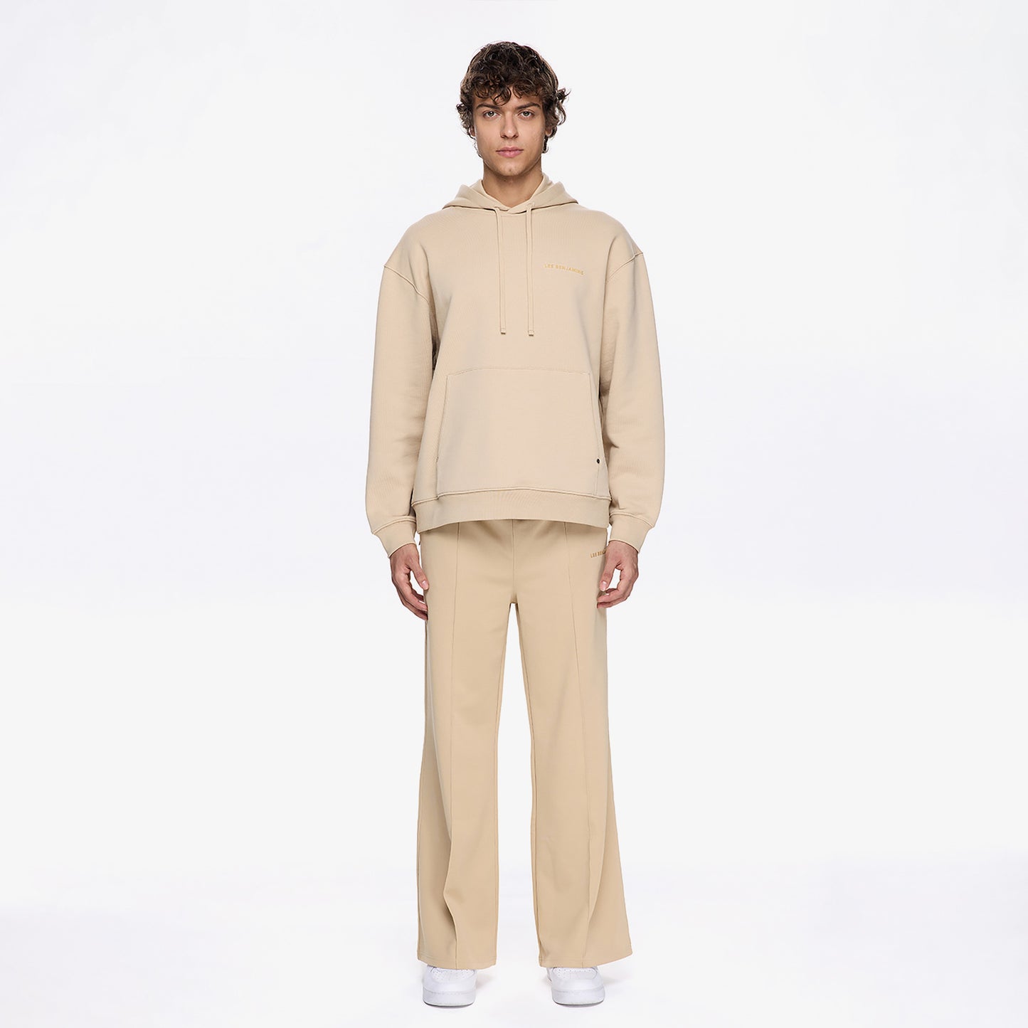 Les Benjamins Classic Erkek Bej Hoodie