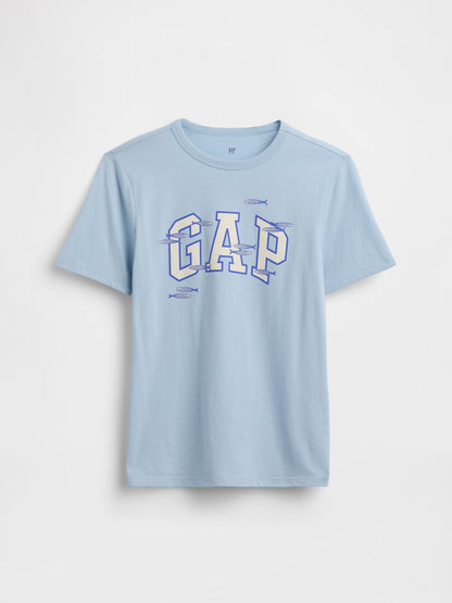 Açık Mavi Gap Logo T-shirt