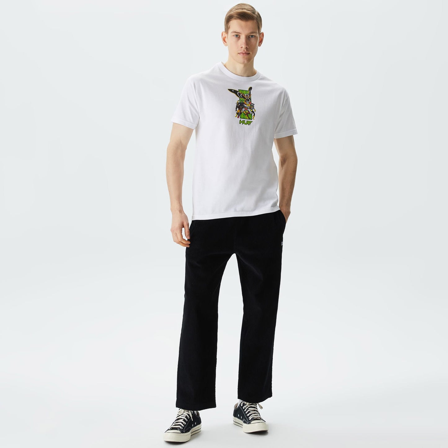 Huf Danger Room Erkek Beyaz T-shirt