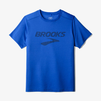Brooks Distance Sleeve 3.0 Erkek Mavi Koşu T-shirt