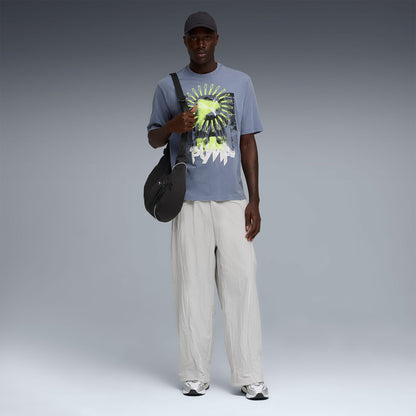 Puma Graphic Erkek Gri T-shirt