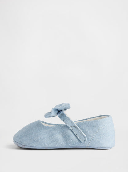 Mavi Denim Fiyonk Mary Jane Ayakkabı