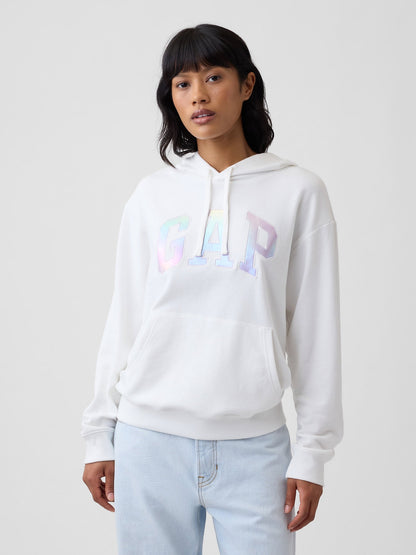 Kırık Beyaz Gap Logo Havlu Kumaş Sweatshirt