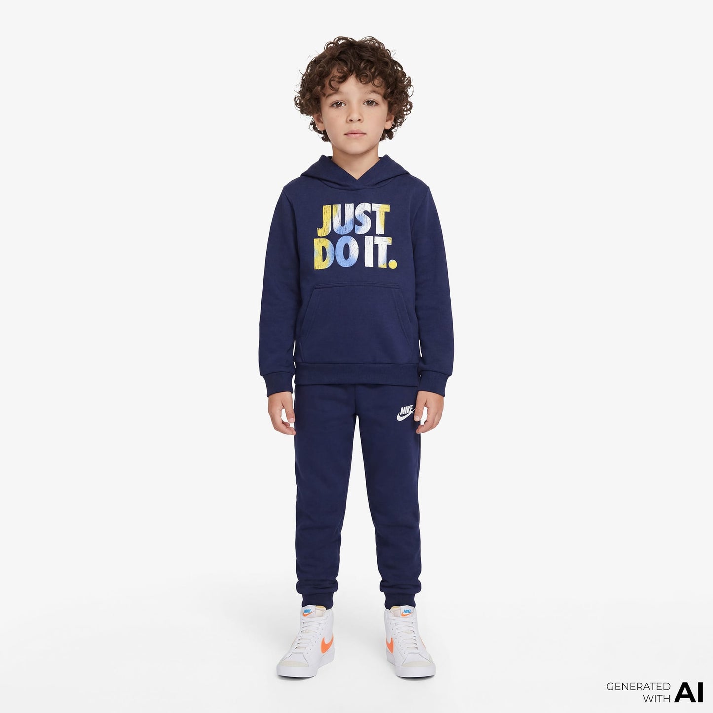 Nike Sportswear Reveal Set Çocuk Mavi Eşofman Takımı