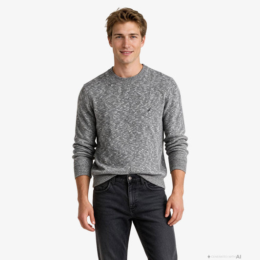 Nautica Erkek Gri Regular Fit Kazak