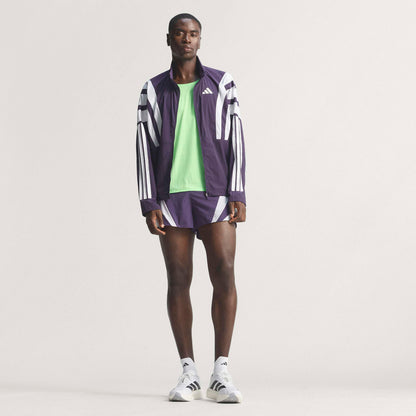 Adidas Adizero Nyc Erkek Mor Koşu Rüzgarlığı