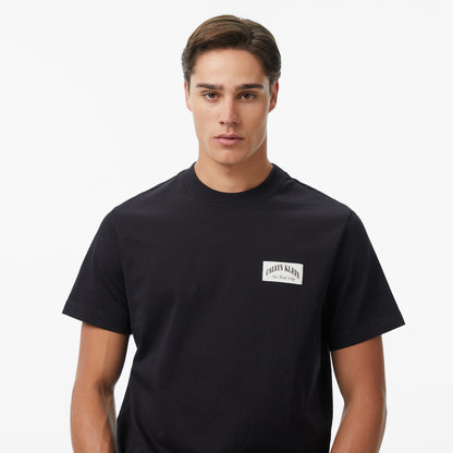 Calvin Klein 20s Easy Collegiate Badge Erkek Siyah T-shirt