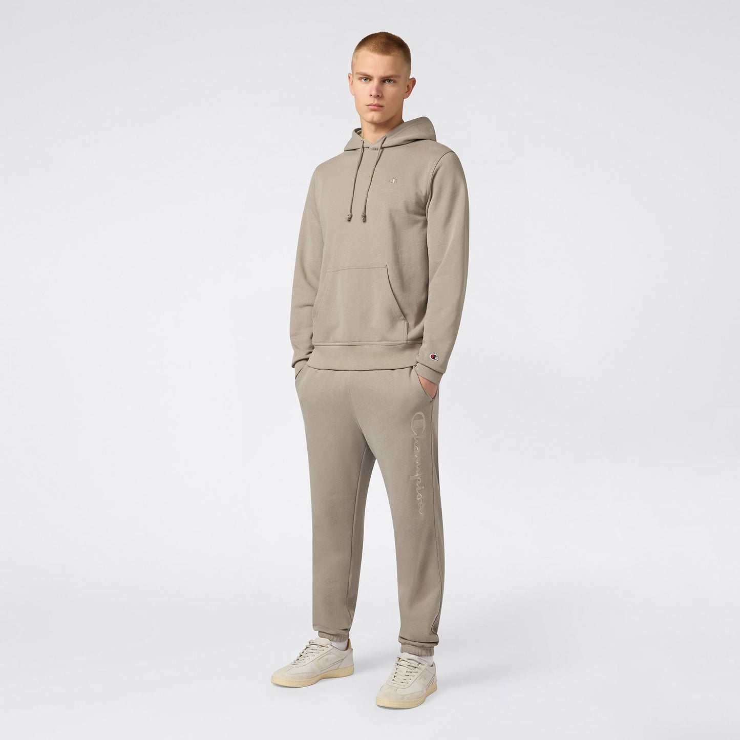 Champion Elastic Cuff Pants Erkek Gri Eşofman Altı