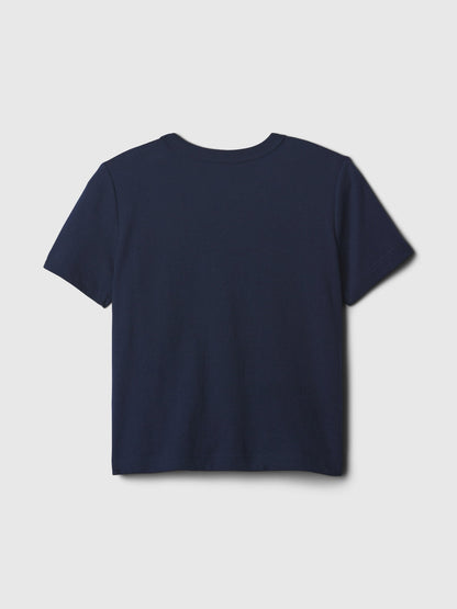 Lacivert Mix And Match Grafikli T-shirt