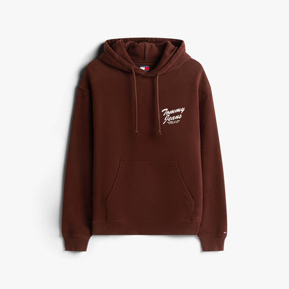 Tommy Hilfiger Relax Vovelty Graphic Erkek Kahverengi Sweatshirt