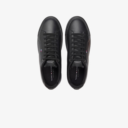Tommy Hilfiger Icon Court Erkek Siyah Sneaker
