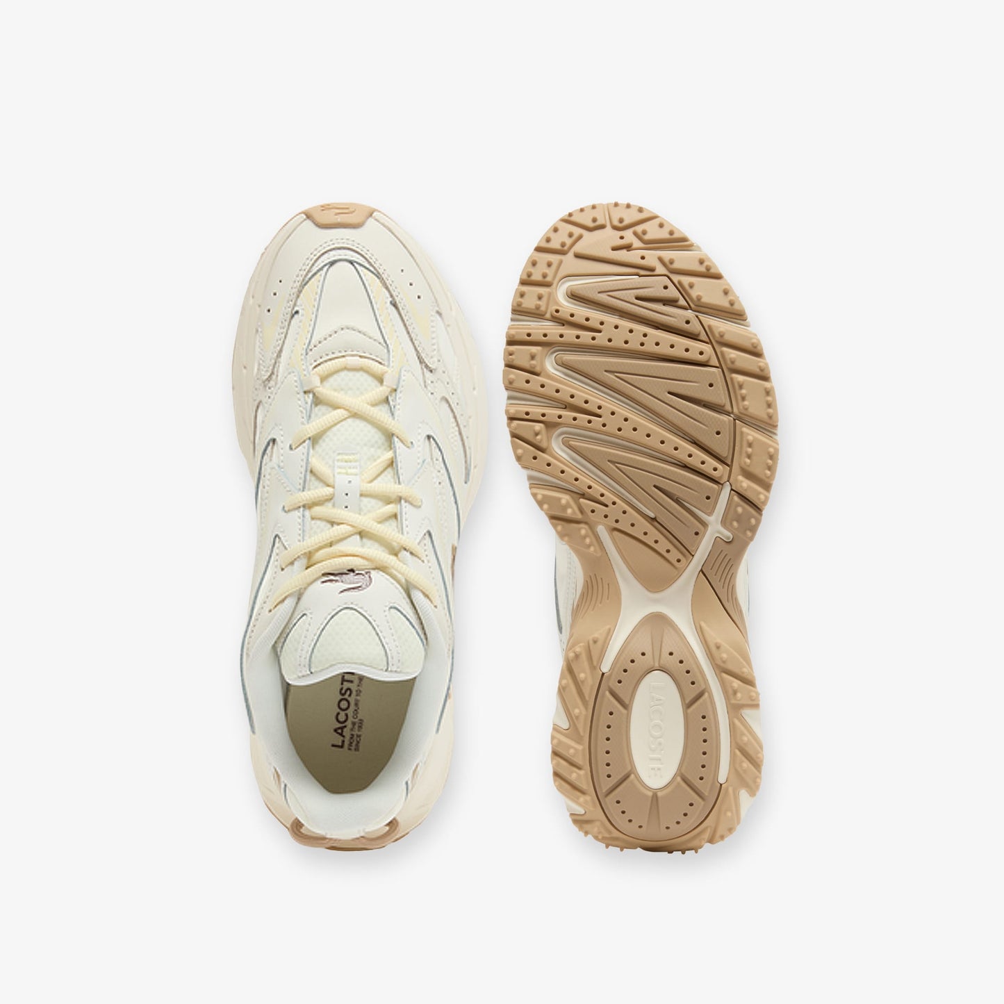 Lacoste L003 Neo Shot Erkek Krem Spor Ayakkabı