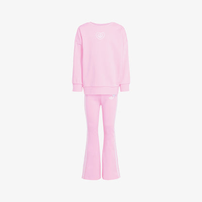 Adidas Disney Crew Set Çocuk Pembe Eşofman Takımı