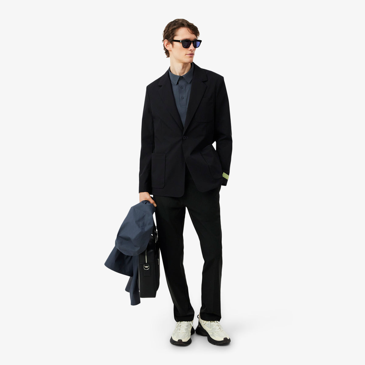 Lacoste Regular Fit Erkek Siyah Ceket