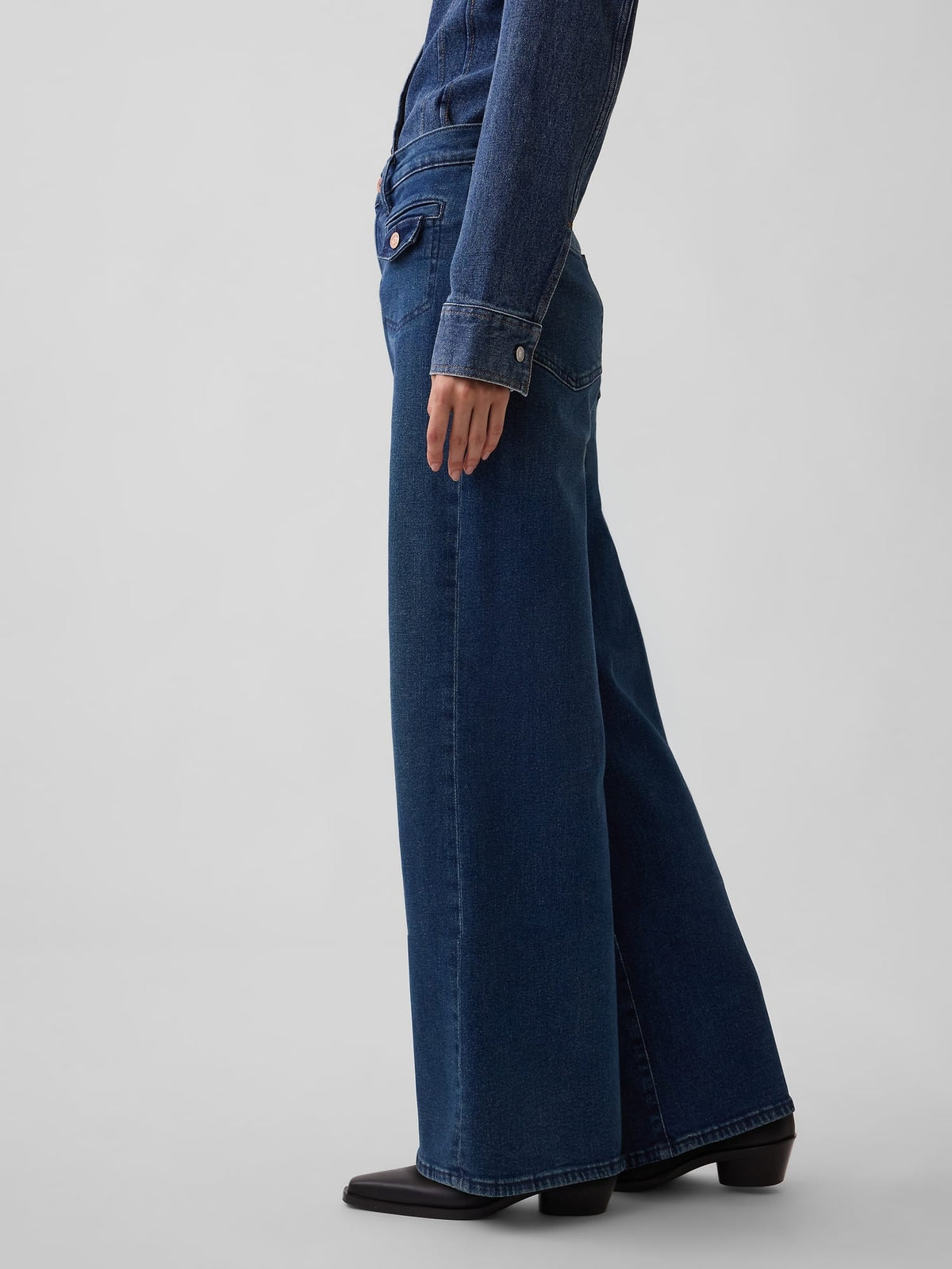 Mavi High Rise Stride Wide-leg Jean Pantolon