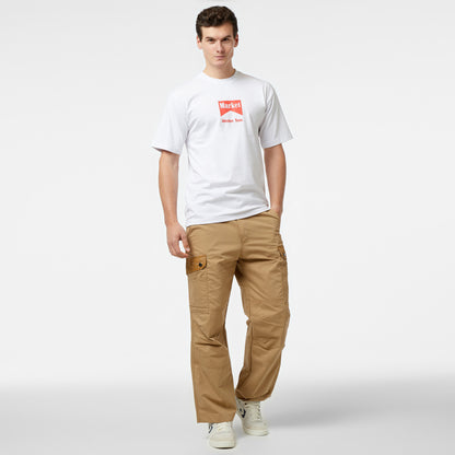 Market Adventure Team Erkek Beyaz T-shirt