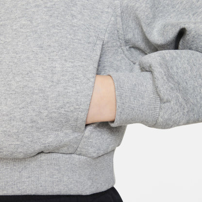 Nike Sportswear Club Fleece Çocuk Gri Crop Hoodie