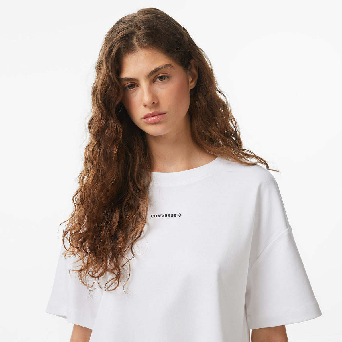 Converse Regular Fit Kadın Beyaz T-shirt