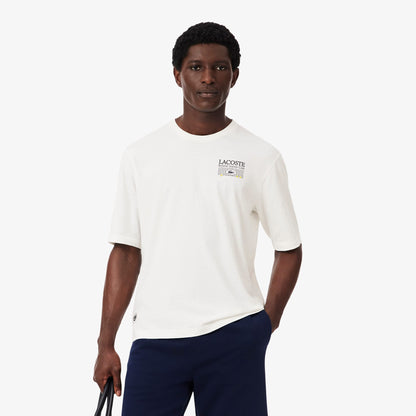 Lacoste Relaxed Fit Erkek Beyaz T-shirt