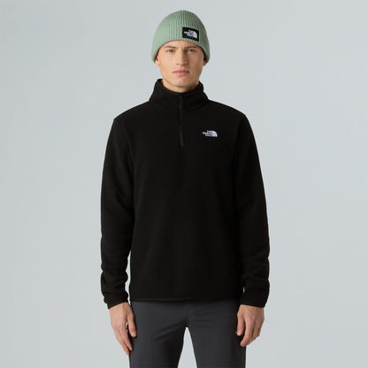 The North Face Glacier Fleece Erkek Fermuarlı Siyah Polar Üst