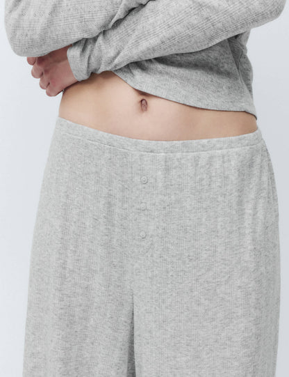 Pamuk Karışımlı Pointelle Pijama Altı