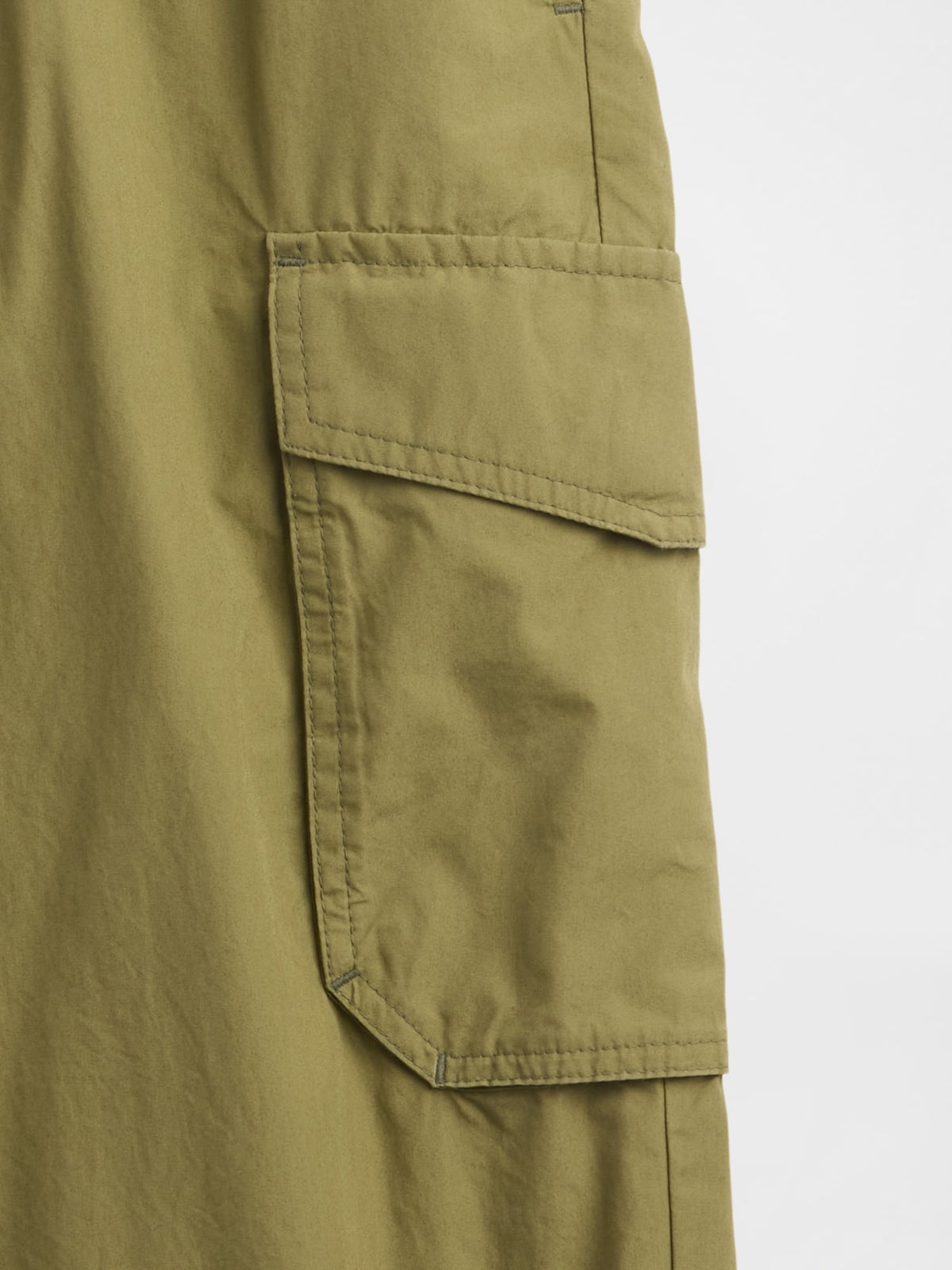 Yeşil Pull-on Kargo Paraşüt Pantolon