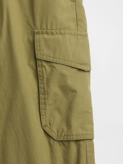 Yeşil Pull-on Kargo Paraşüt Pantolon