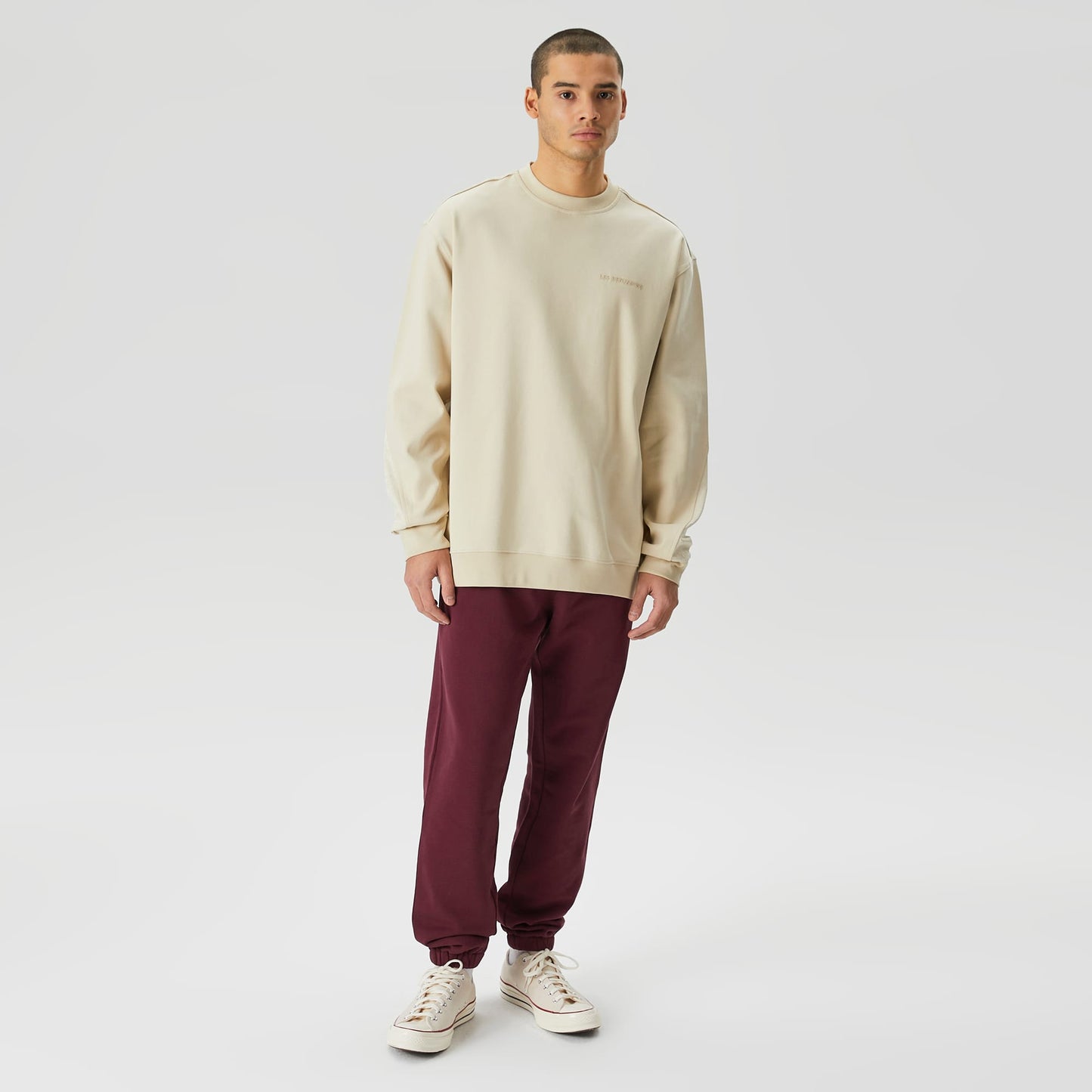 Les Benjamins Classics Erkek Krem Sweatshirt