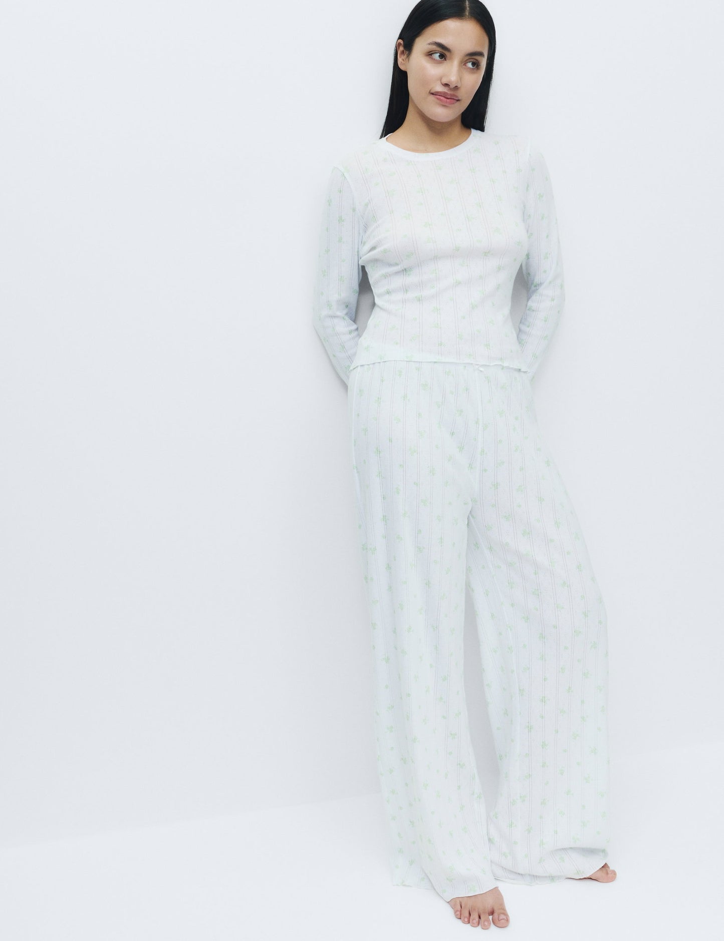 Desenli Pijama Takımı