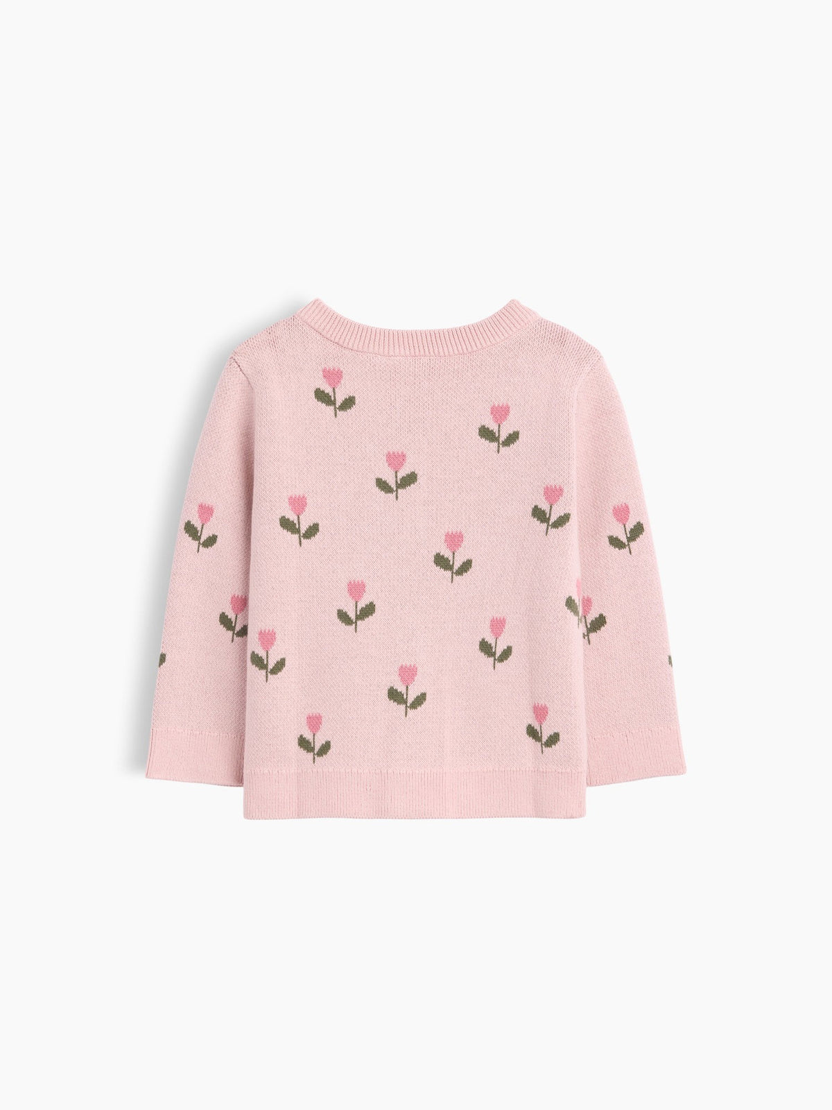 Pembe Intarsia Hırka