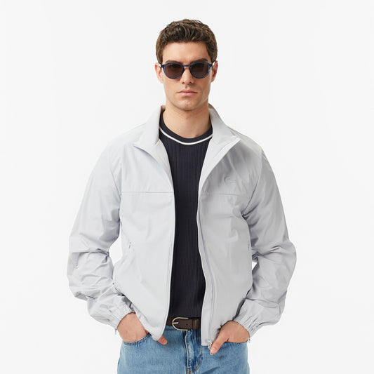 Lacoste Erkek Regular Fit Dik Yaka Gri Mont
