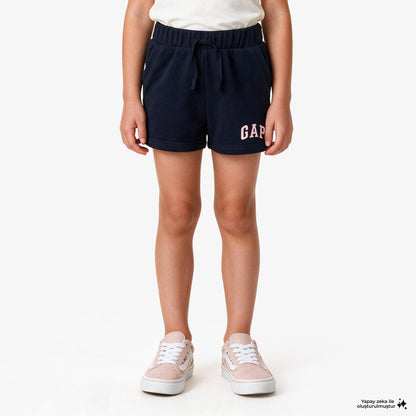 Gap V-frch Logo Çocuk Lacivert Şort