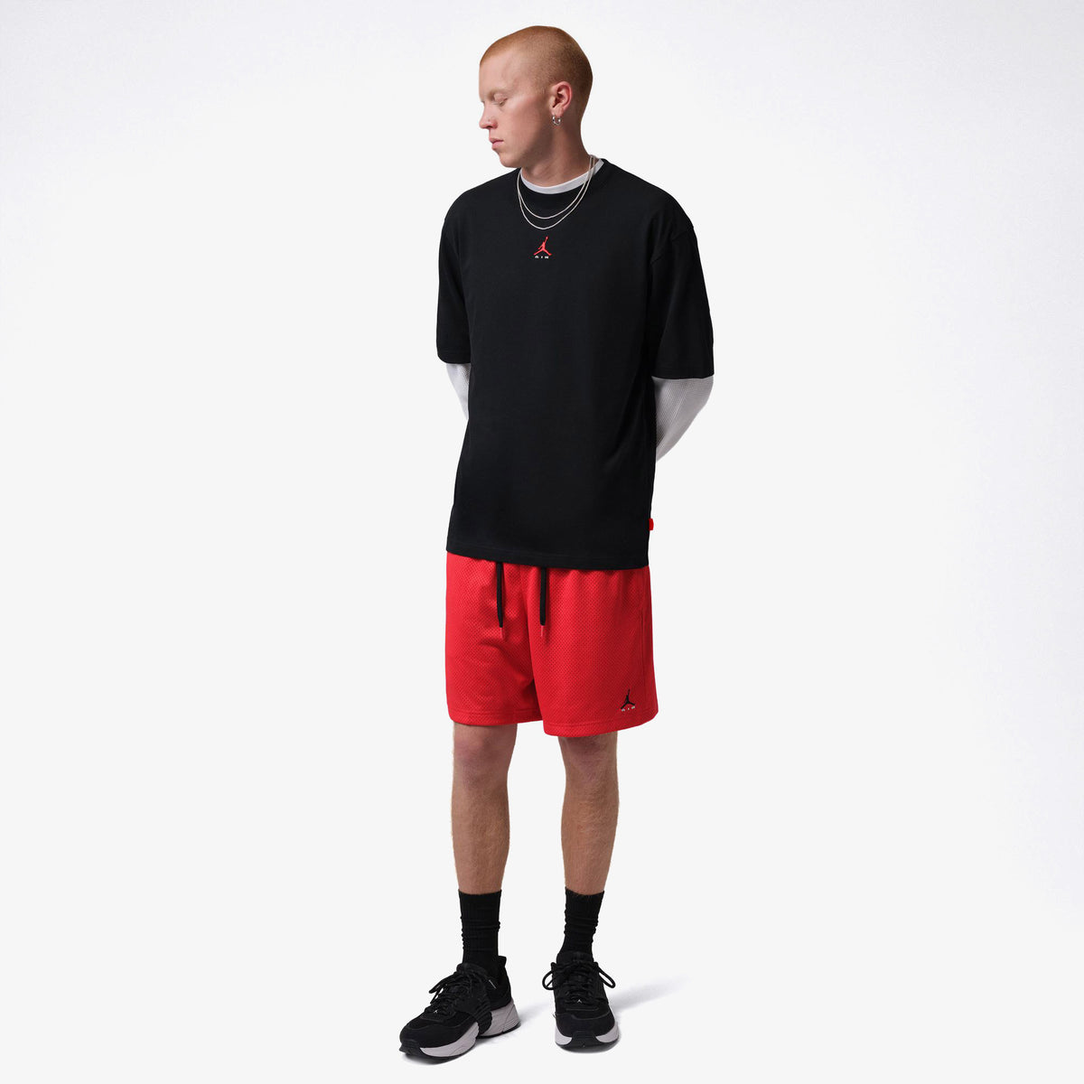 Jordan Brooklyn Lsr Wm Gfx Erkek Siyah T-shirt