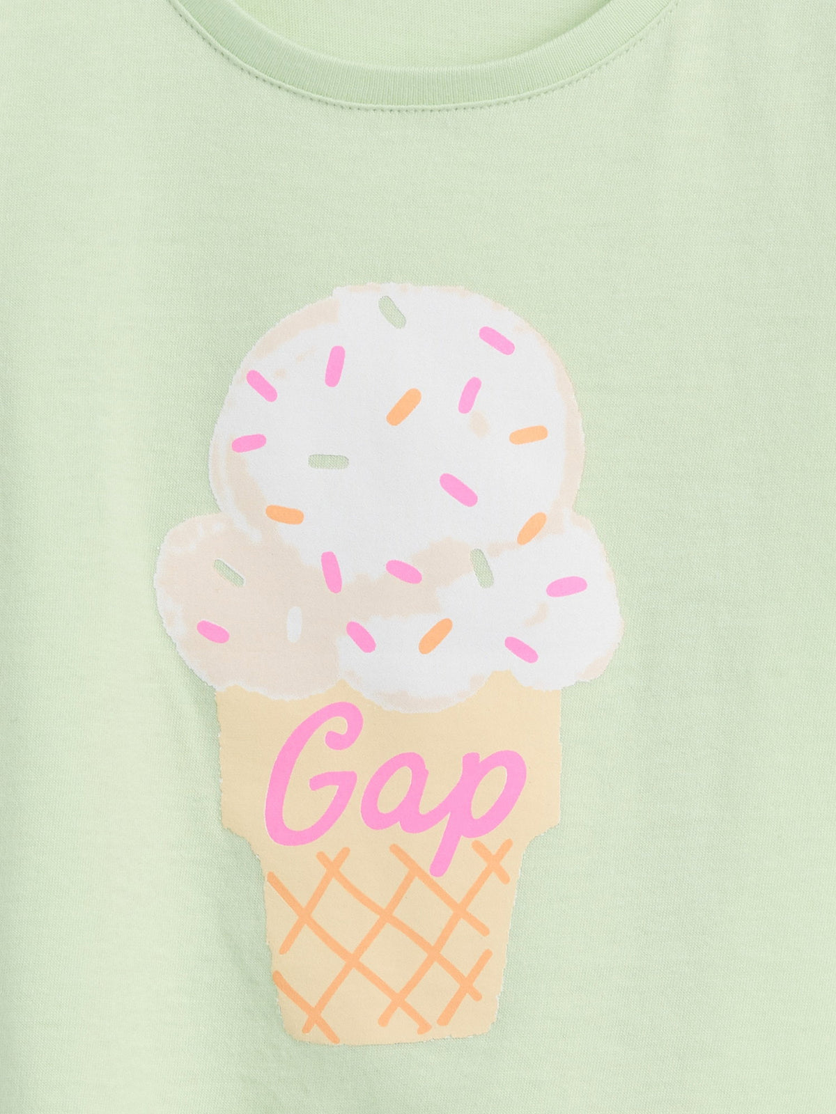 Yeşil Grafik Baskılı T-shirt