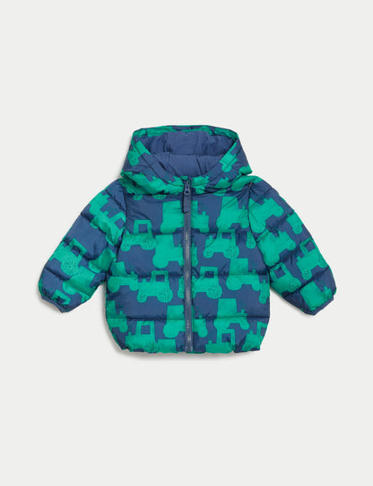 Stormwear™ Kapüşonlu Puffer Şişme Mont (0-3 Yaş)