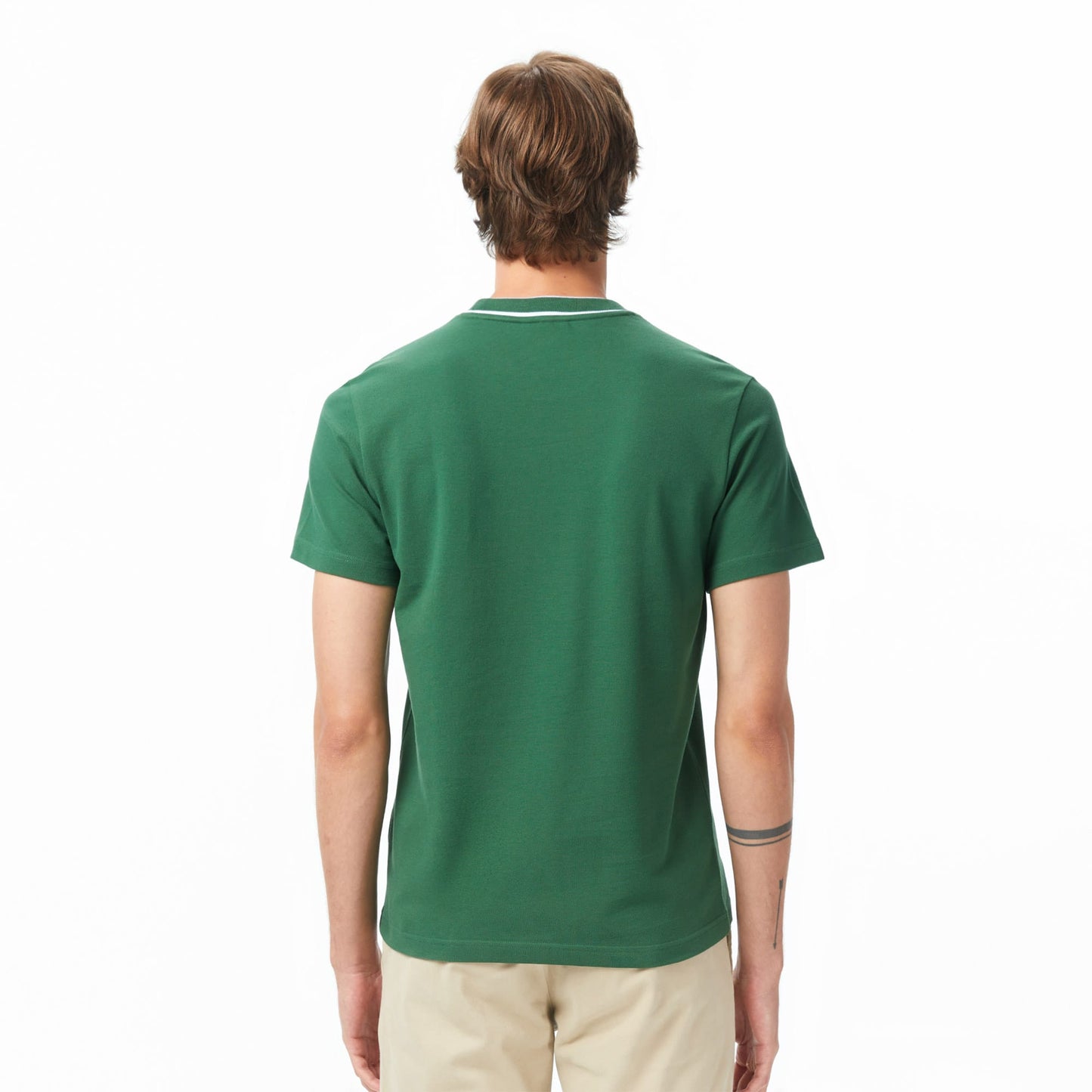 Lacoste Erkek Regular Fit Bisiklet Yaka Yeşil T-shirt