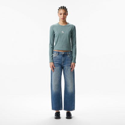 Calvin Klein Monologo Baby Kadın Gri T-shirt