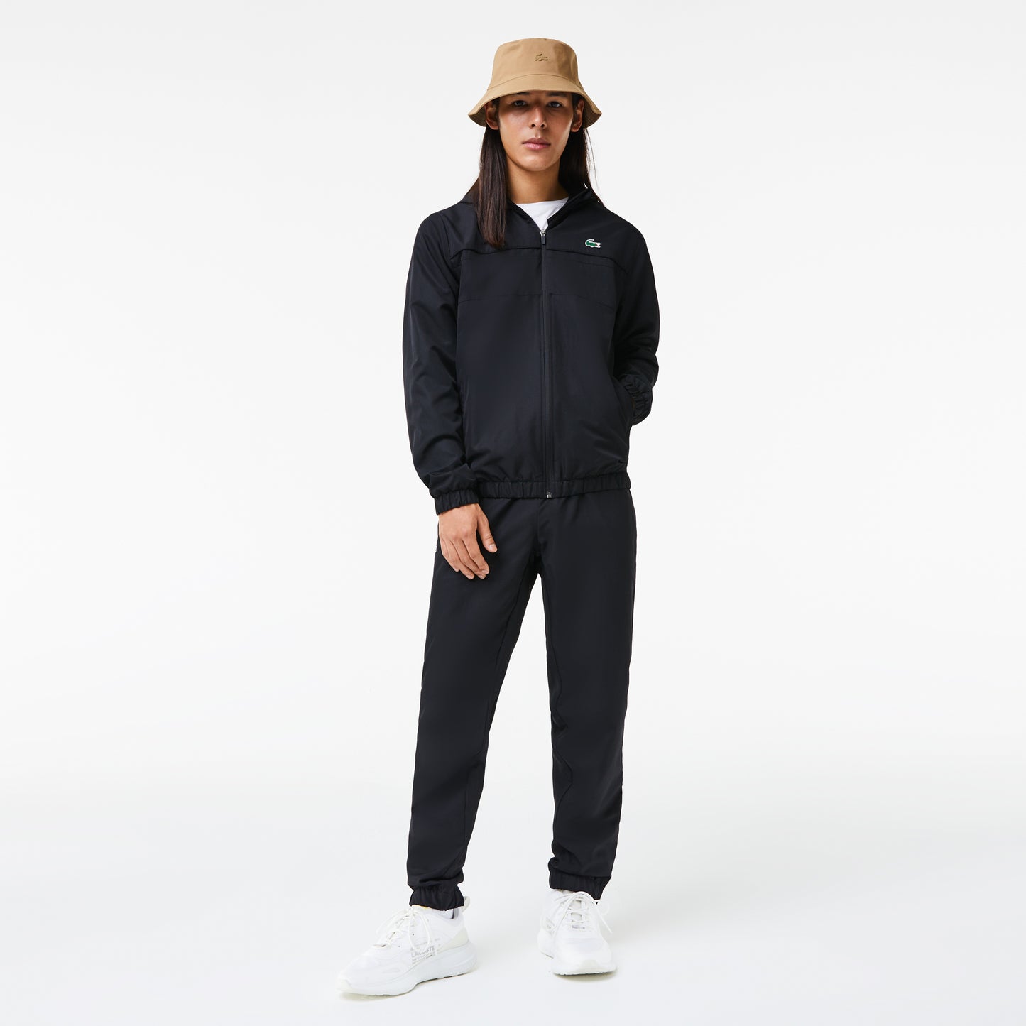 Lacoste Erkek Regular Fit Kapüşonlu Siyah Eşofman Takımı