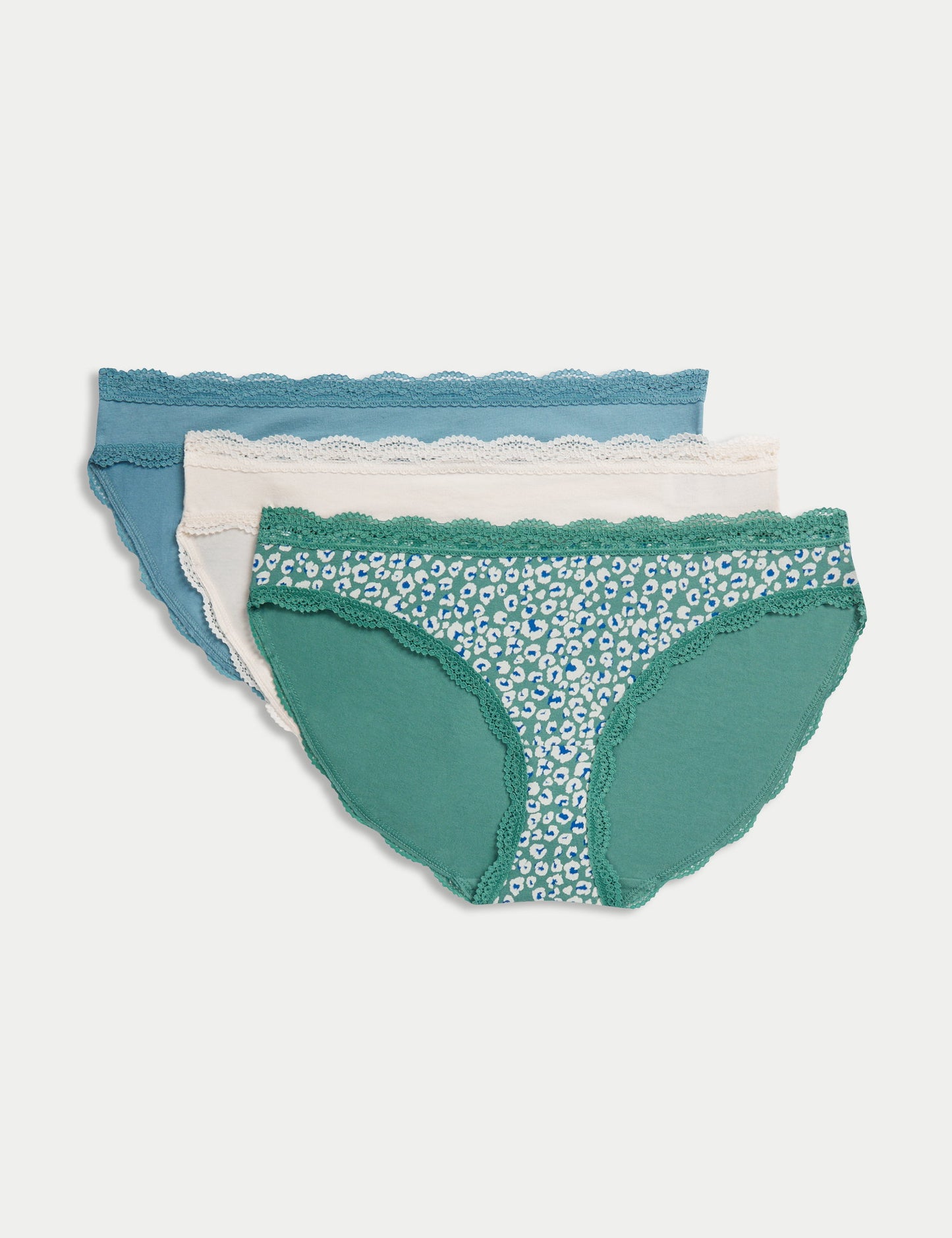 3'lü Dantelli Bikini Külot Seti
